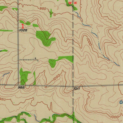 United States Geological Survey Spring Hill, KS (1957, 24000-Scale) digital map