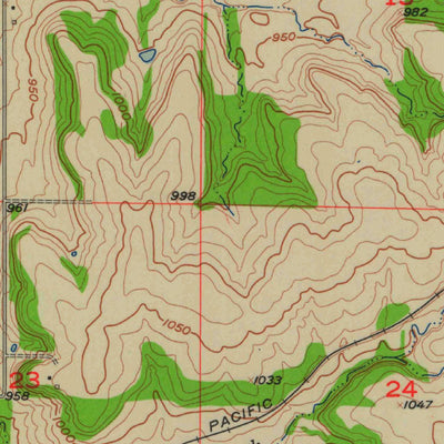 United States Geological Survey Spring Hill, KS (1957, 24000-Scale) digital map