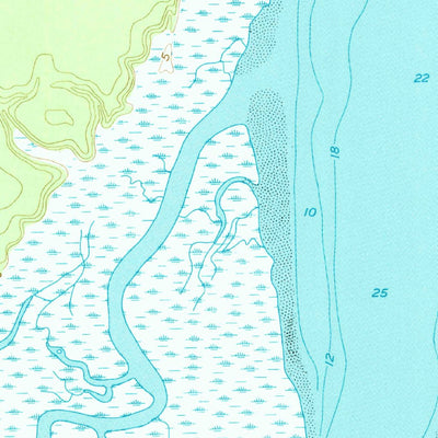 United States Geological Survey Spring Island, SC (1958, 24000-Scale) digital map
