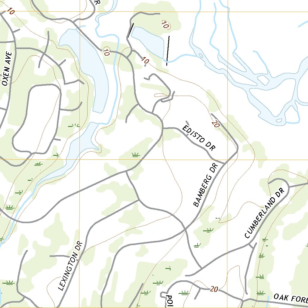 Spring Island, SC (2020, 24000-Scale) Map by United States Geological ...