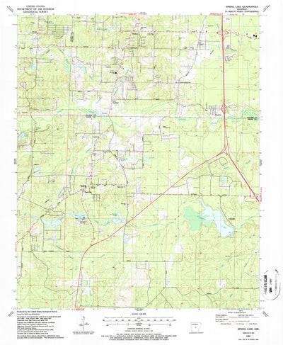United States Geological Survey Spring Lake, AR (1987, 24000-Scale) digital map