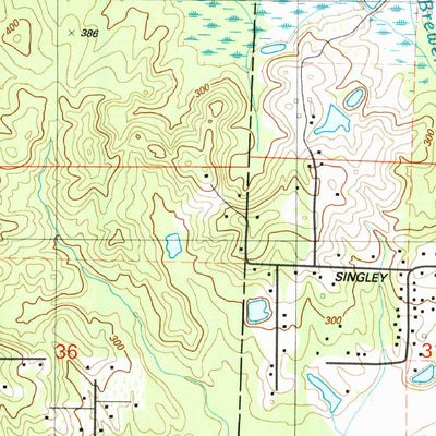 United States Geological Survey Spring Lake, AR (1987, 24000-Scale) digital map