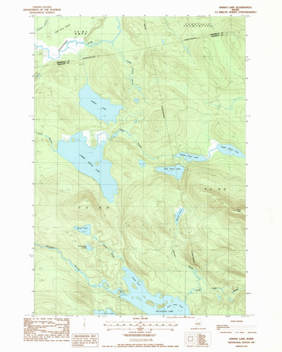United States Geological Survey Spring Lake, ME (1987, 24000-Scale) digital map