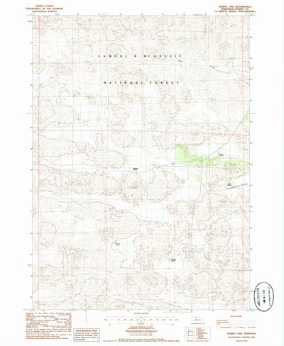 United States Geological Survey Spring Lake, NE (1985, 24000-Scale) digital map