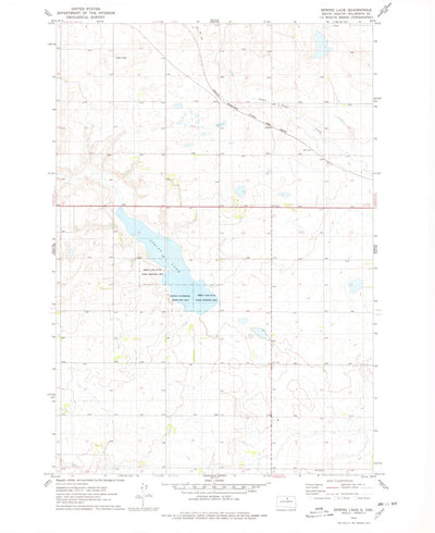 United States Geological Survey Spring Lake, SD (1974, 24000-Scale) digital map