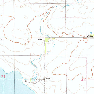 United States Geological Survey Spring Lake, SD (1974, 24000-Scale) digital map