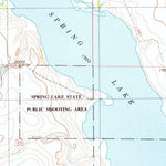 United States Geological Survey Spring Lake, SD (1974, 24000-Scale) digital map
