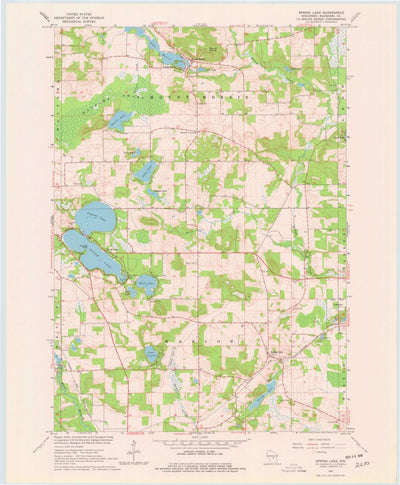 United States Geological Survey Spring Lake, WI (1961, 24000-Scale) digital map