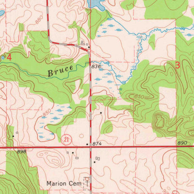 United States Geological Survey Spring Lake, WI (1961, 24000-Scale) digital map