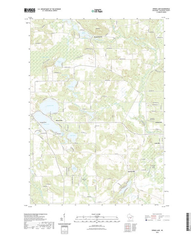 United States Geological Survey Spring Lake, WI (2022, 24000-Scale) digital map