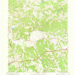 United States Geological Survey Spring Lick, KY (1971, 24000-Scale) digital map