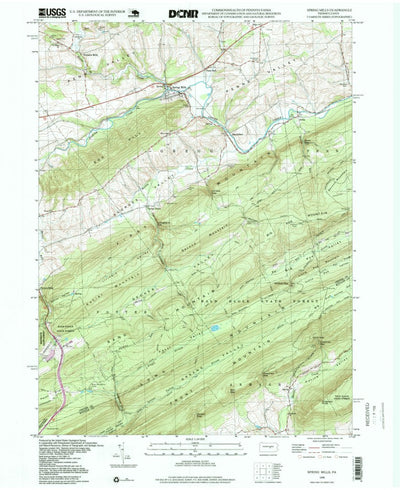 United States Geological Survey Spring Mills, PA (1998, 24000-Scale) digital map