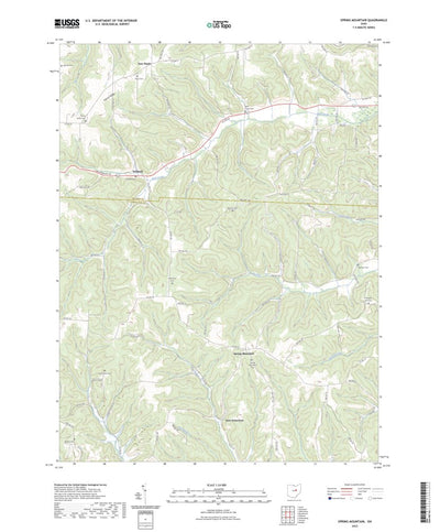 United States Geological Survey Spring Mountain, OH (2023, 24000-Scale) digital map