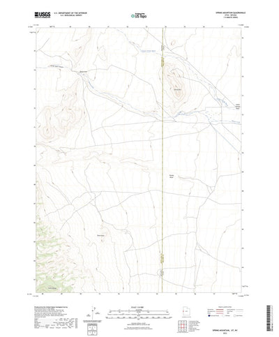 United States Geological Survey Spring Mountain, UT (2023, 24000-Scale) digital map
