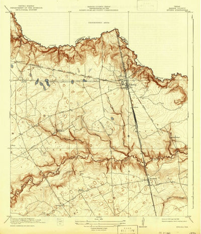 United States Geological Survey Spring, TX (1920, 31680-Scale) digital map