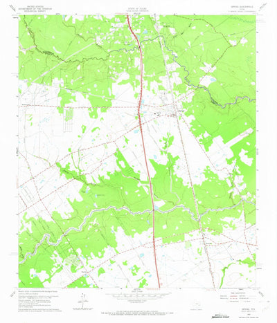 United States Geological Survey Spring, TX (1960, 24000-Scale) digital map