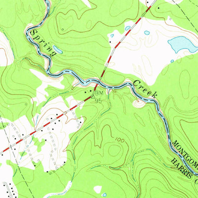 United States Geological Survey Spring, TX (1960, 24000-Scale) digital map