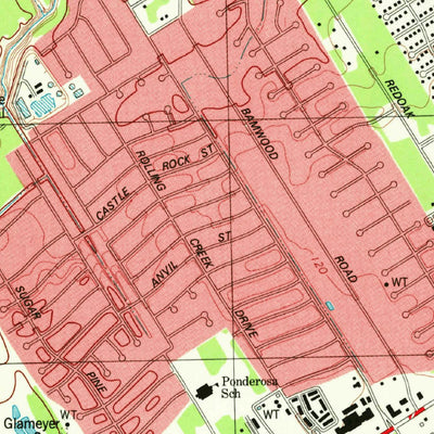 United States Geological Survey Spring, TX (1982, 24000-Scale) digital map