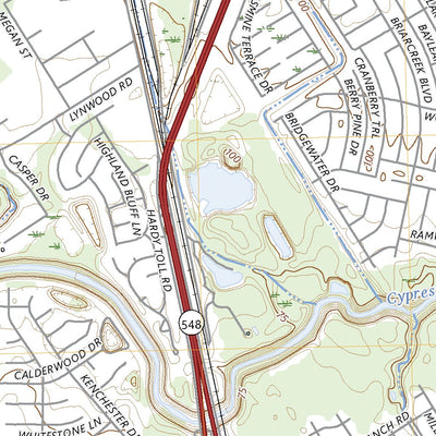 United States Geological Survey Spring, TX (2023, 24000-Scale) digital map