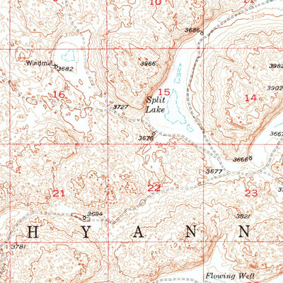 United States Geological Survey Spring Valley, NE (1948, 62500-Scale) digital map