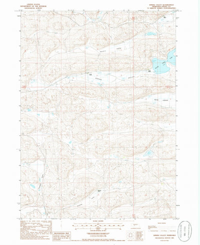 United States Geological Survey Spring Valley, NE (1985, 24000-Scale) digital map