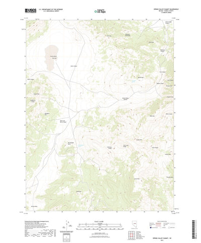United States Geological Survey Spring Valley Summit, NV (2021, 24000-Scale) digital map