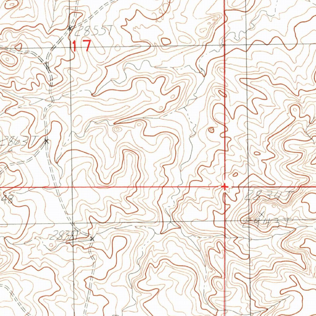 Spring Valley West, MT (1983, 24000-Scale) Map by United States ...