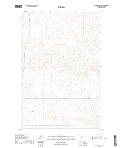 United States Geological Survey Spring Valley West, MT (2020, 24000-Scale) digital map