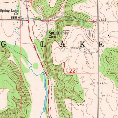 United States Geological Survey Spring Valley, WI (1974, 24000-Scale) digital map