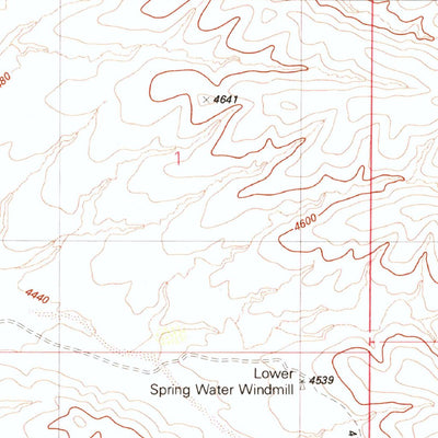 United States Geological Survey Spring Water Canyon, AZ (1981, 24000-Scale) digital map