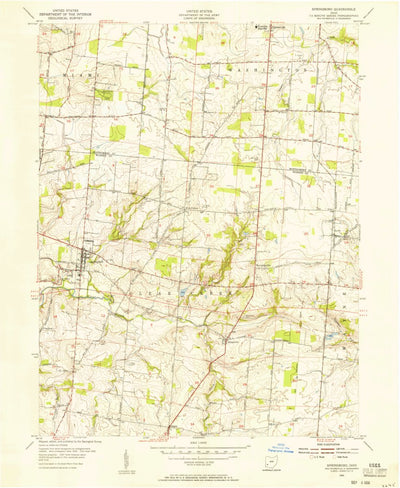United States Geological Survey Springboro, OH (1955, 24000-Scale) digital map