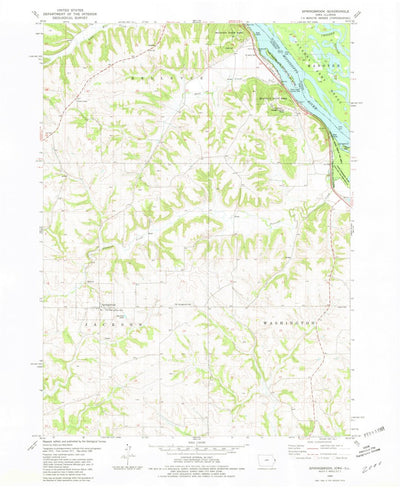 United States Geological Survey Springbrook, IA-IL (1980, 24000-Scale) digital map