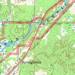 United States Geological Survey Springbrook, WI (1971, 24000-Scale) digital map