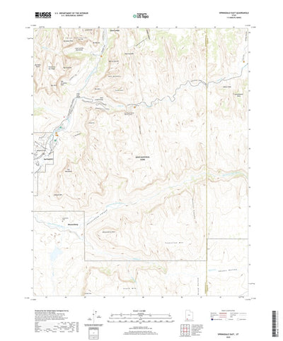 United States Geological Survey Springdale East, UT (2020, 24000-Scale) digital map