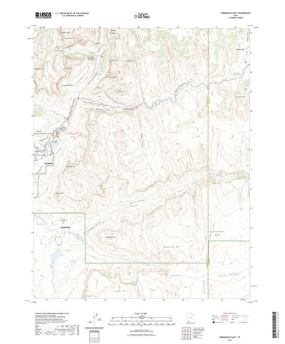 United States Geological Survey Springdale East, UT (2023, 24000-Scale) digital map