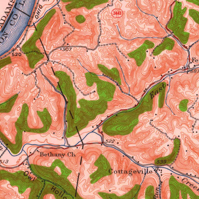 United States Geological Survey Springdale, KY-OH (1929, 62500-Scale) digital map