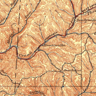 United States Geological Survey Springdale, KY-OH (1935, 62500-Scale) digital map