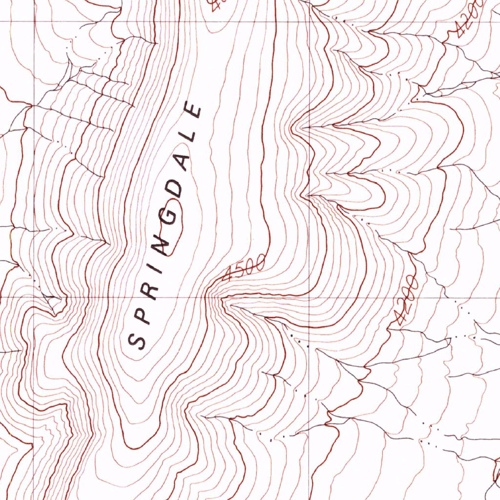 Springdale Quad Map Springdale, NV (1986, 24000-Scale) Map by United States Geological ...