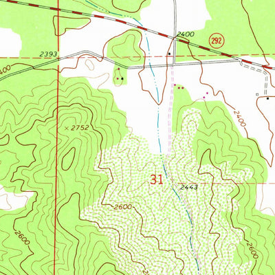 United States Geological Survey Springdale, WA (1965, 24000-Scale) digital map
