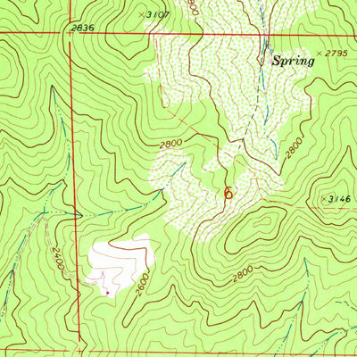 United States Geological Survey Springdale, WA (1965, 24000-Scale) digital map