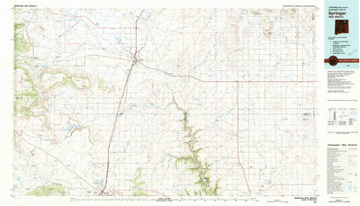 United States Geological Survey Springer, NM (1981, 100000-Scale) digital map