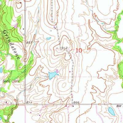 United States Geological Survey Springer, OK (1964, 24000-Scale) digital map