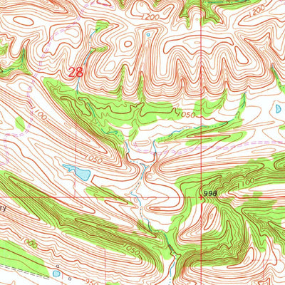United States Geological Survey Springer, OK (1964, 24000-Scale) digital map