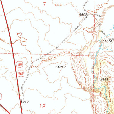 United States Geological Survey Springerville, AZ (1969, 24000-Scale) digital map