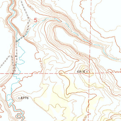 United States Geological Survey Springerville, AZ (1969, 24000-Scale) digital map