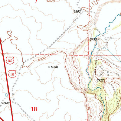 United States Geological Survey Springerville, AZ (1997, 24000-Scale) digital map