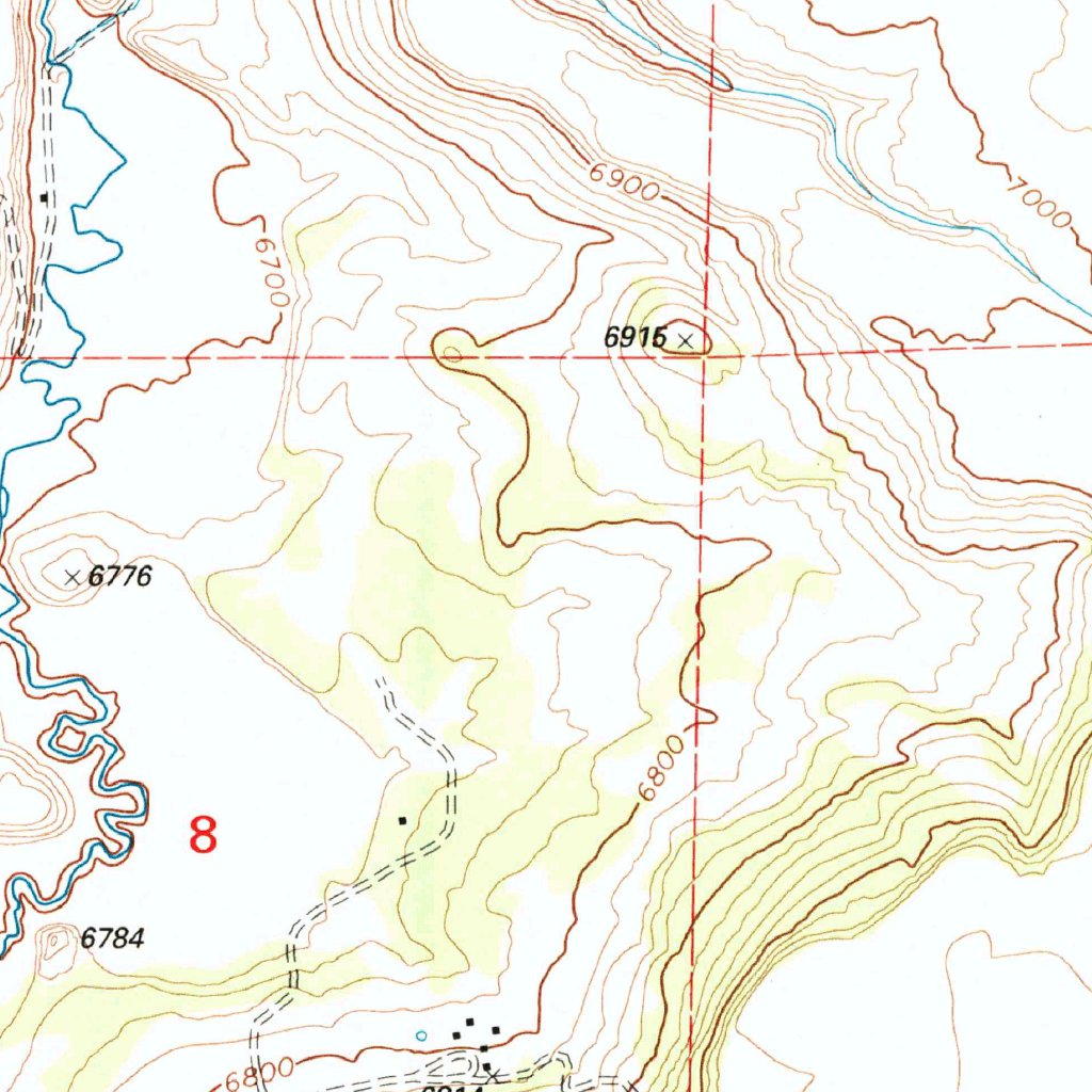 Springerville Lateral Map Springerville, AZ (1997, 24000-Scale) Map by United States Geological ...