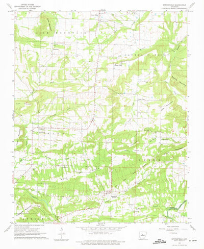 United States Geological Survey Springfield, AR (1962, 24000-Scale) digital map