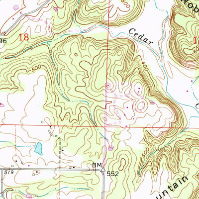 United States Geological Survey Springfield, AR (1990, 24000-Scale) digital map