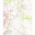 United States Geological Survey Springfield East, IL (1965, 24000-Scale) digital map